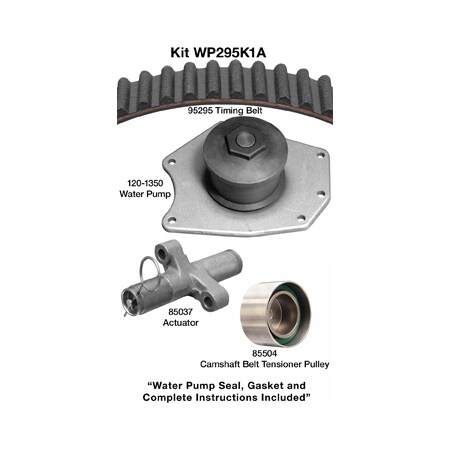 Dayco 98-02 Chry/Dodge/Plymouth 3.2/3.5L Water Pump Kit, Wp295K1A WP295K1A